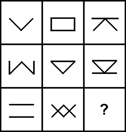 Choose the missing shape.