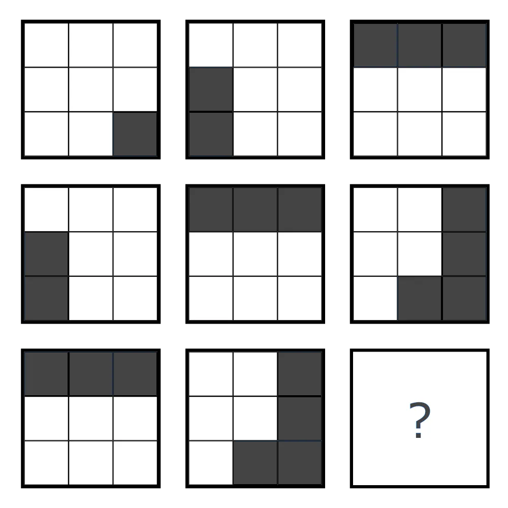 Choose the missing shape.