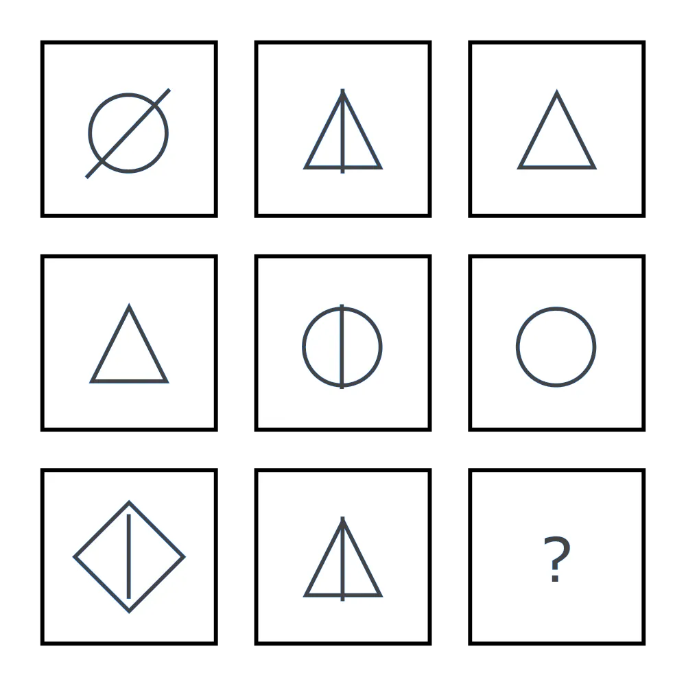 Choose the missing shape.