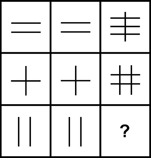 Choose the missing shape.