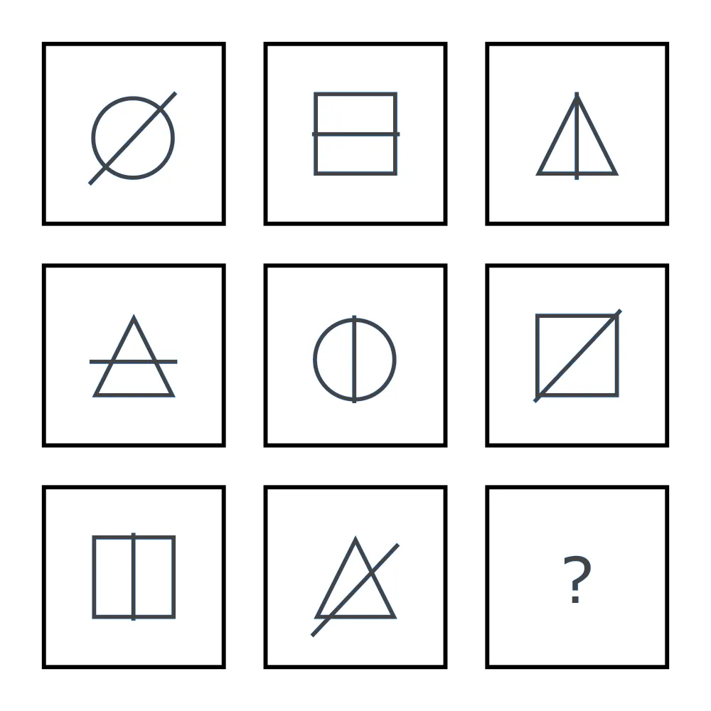 Choose the missing shape.