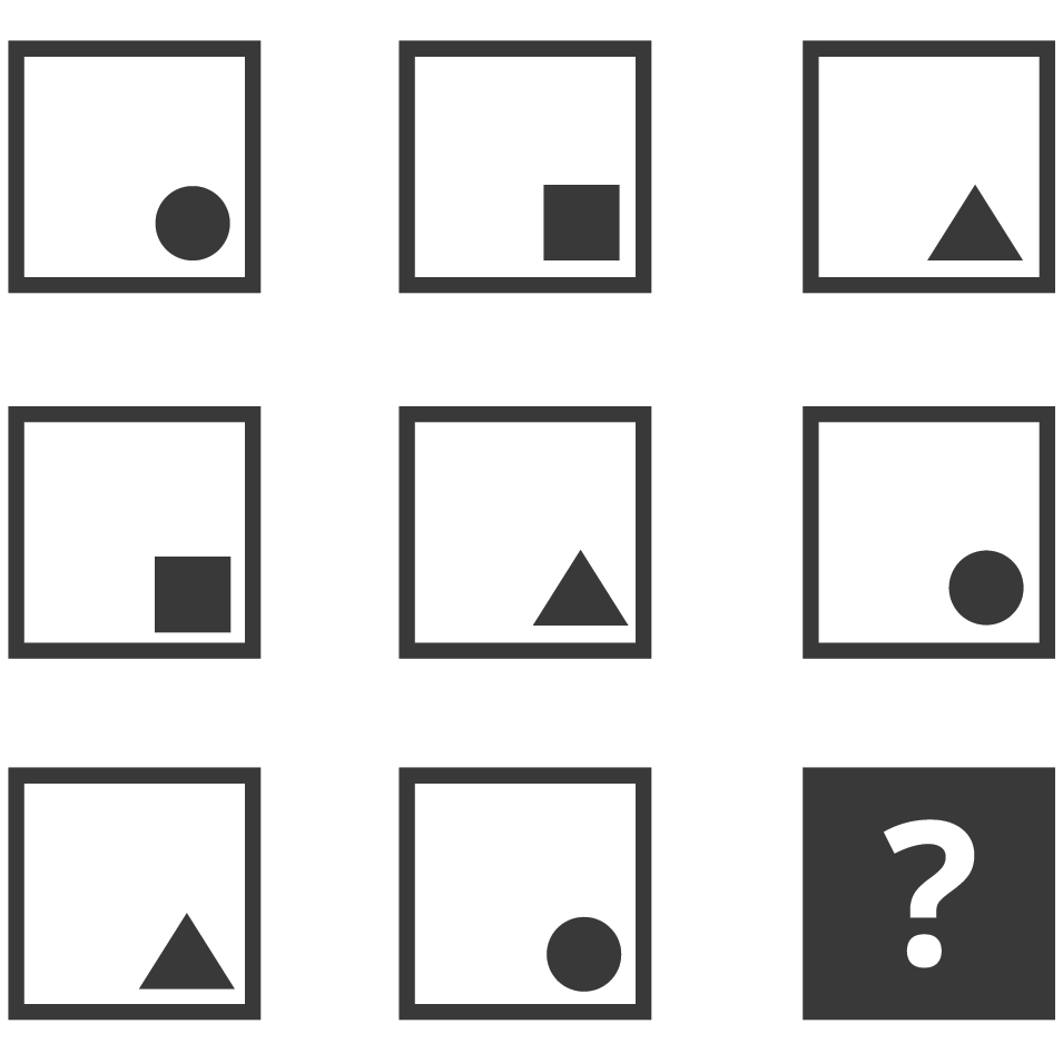 Choose the missing shape.