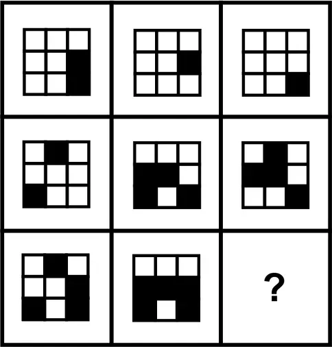 Choose the missing shape.